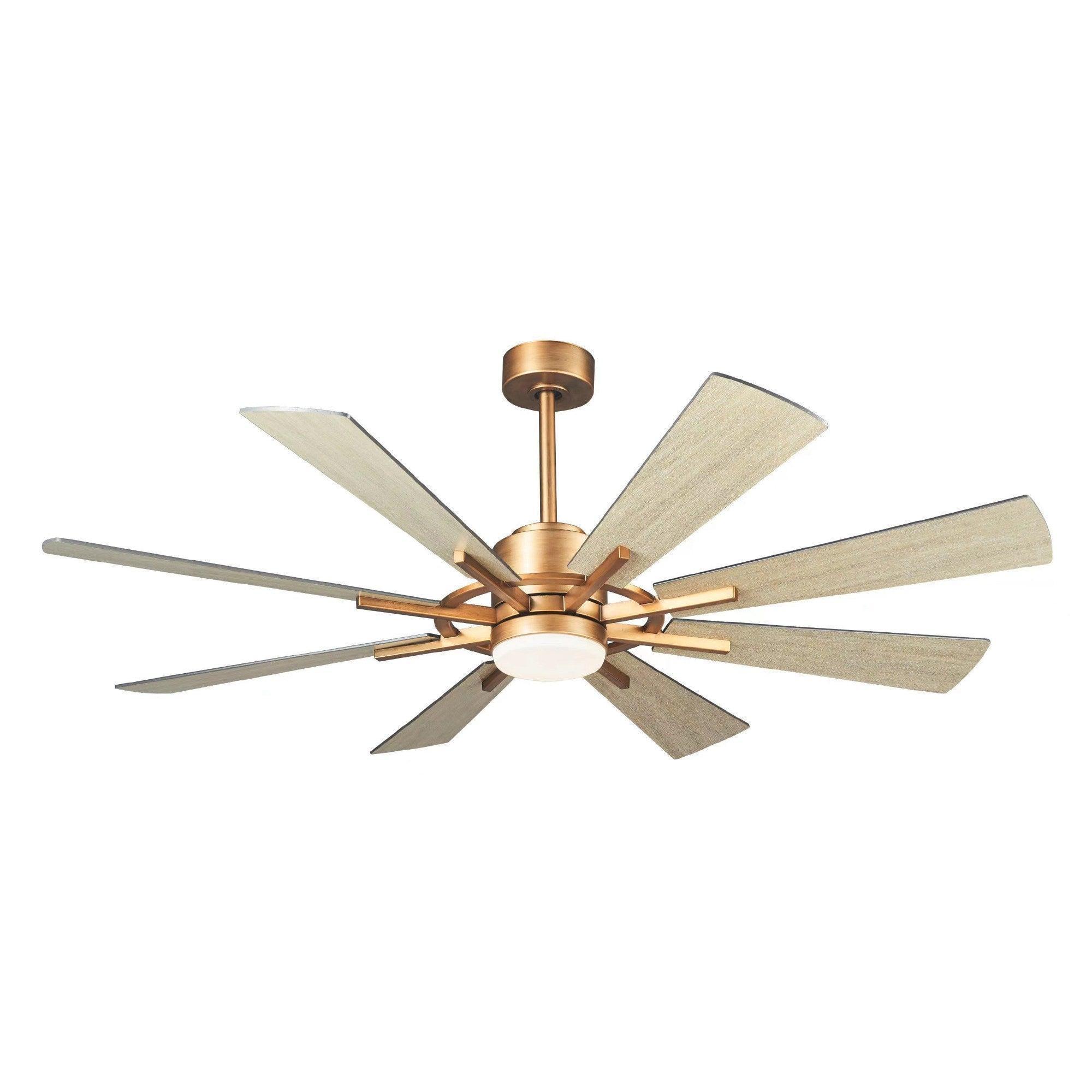60" Oretha Windmill 8 Blades LED Ceiling Fan - IPLUS Lighting