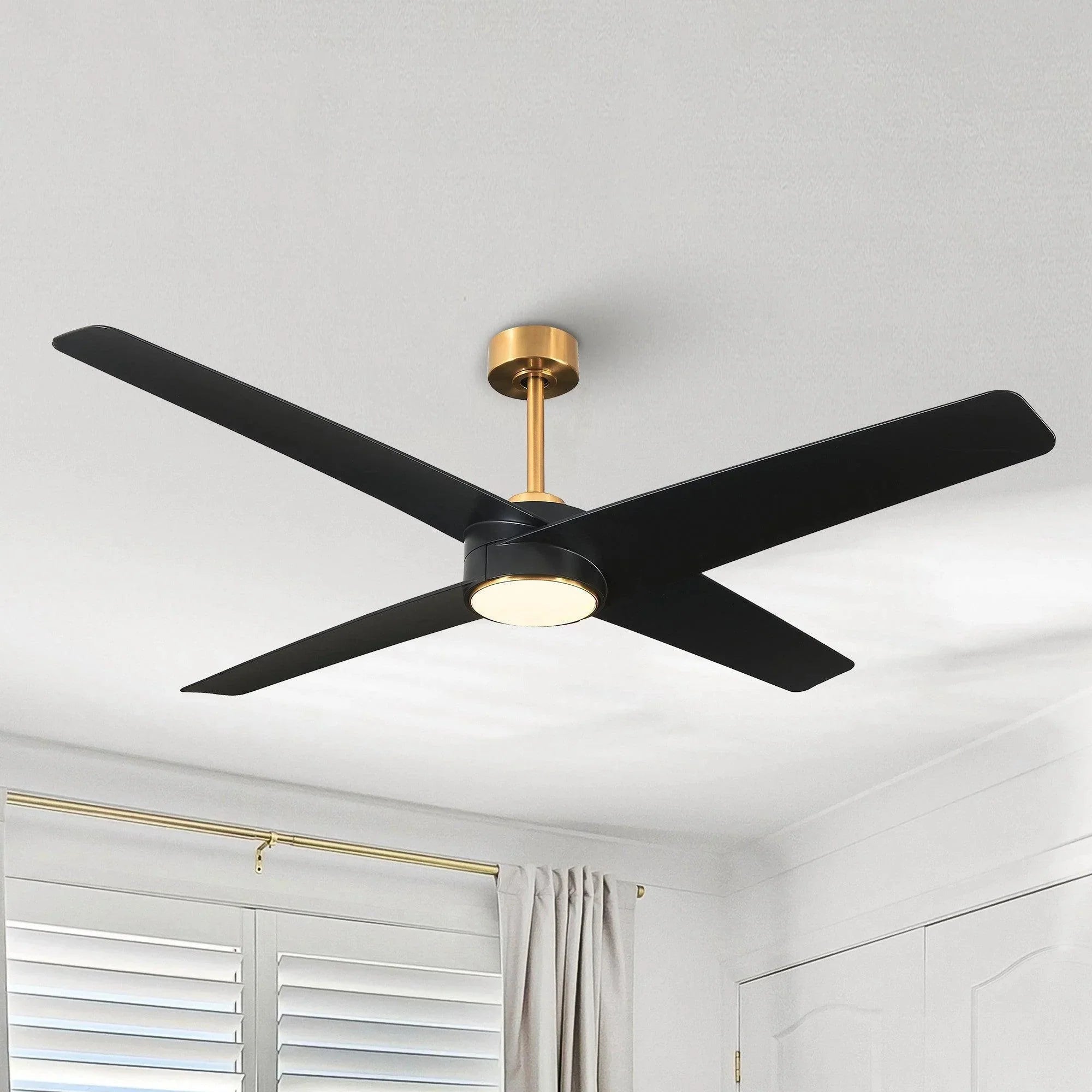 60" Parvez Modern DC Reversible Ceiling Fan - IPLUS Lighting