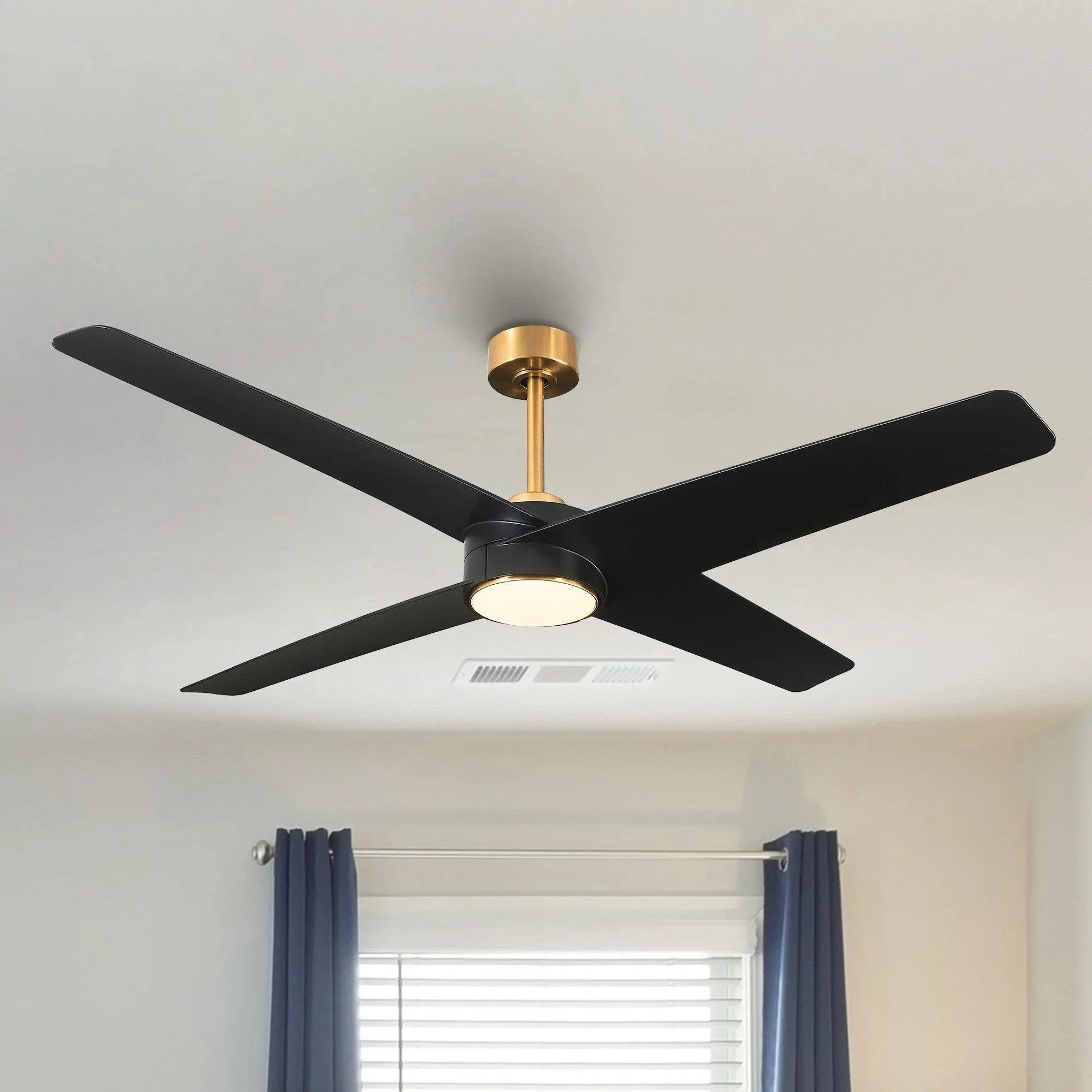 60" Parvez Modern DC Reversible Ceiling Fan - IPLUS Lighting