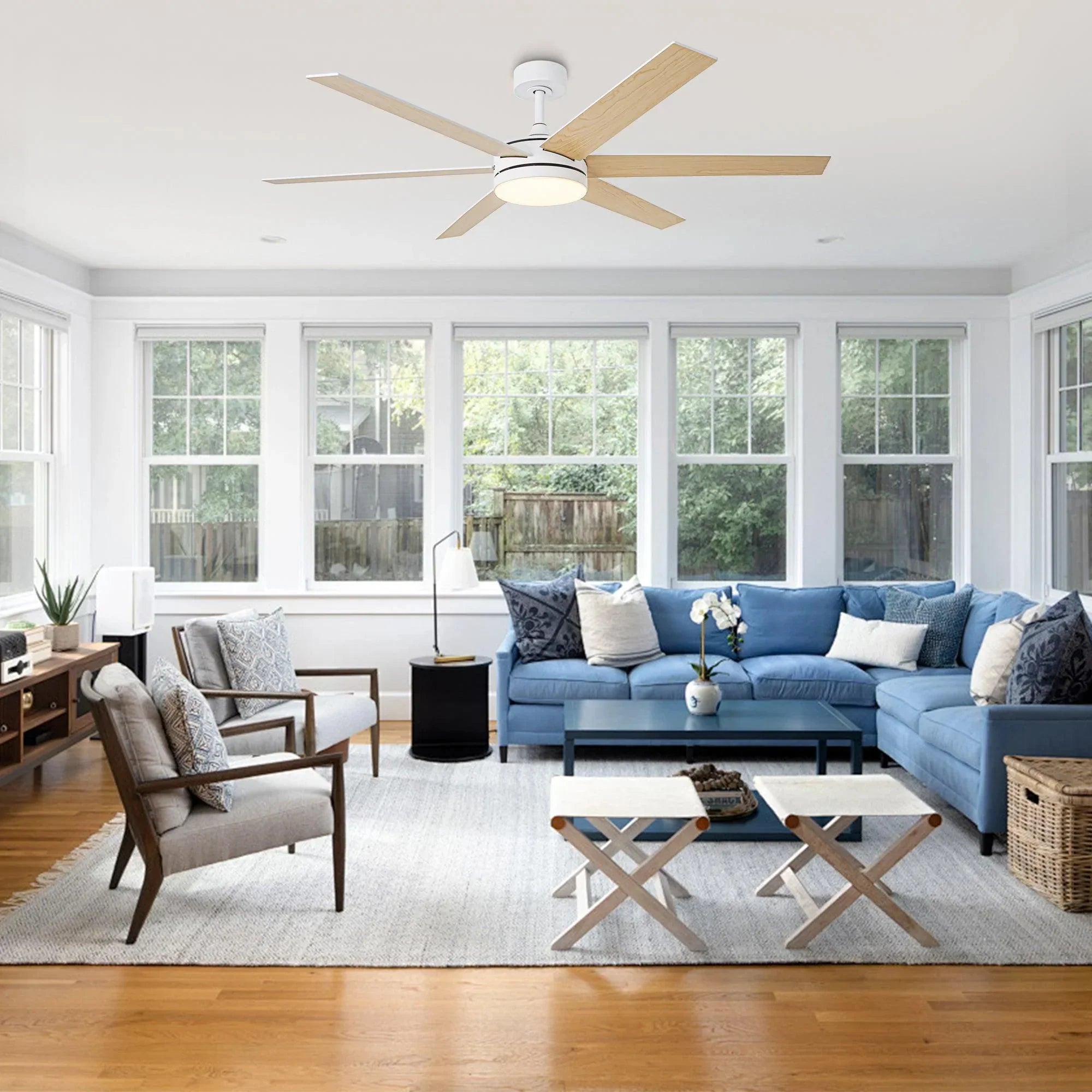 60" Volga Modern Ceiling Fan