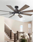 60" Oretha Windmill 8 Blades LED Ceiling Fan - IPLUS Lighting