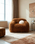 43" Darwen Modern Swivel Accent Chair with Matching Pillow