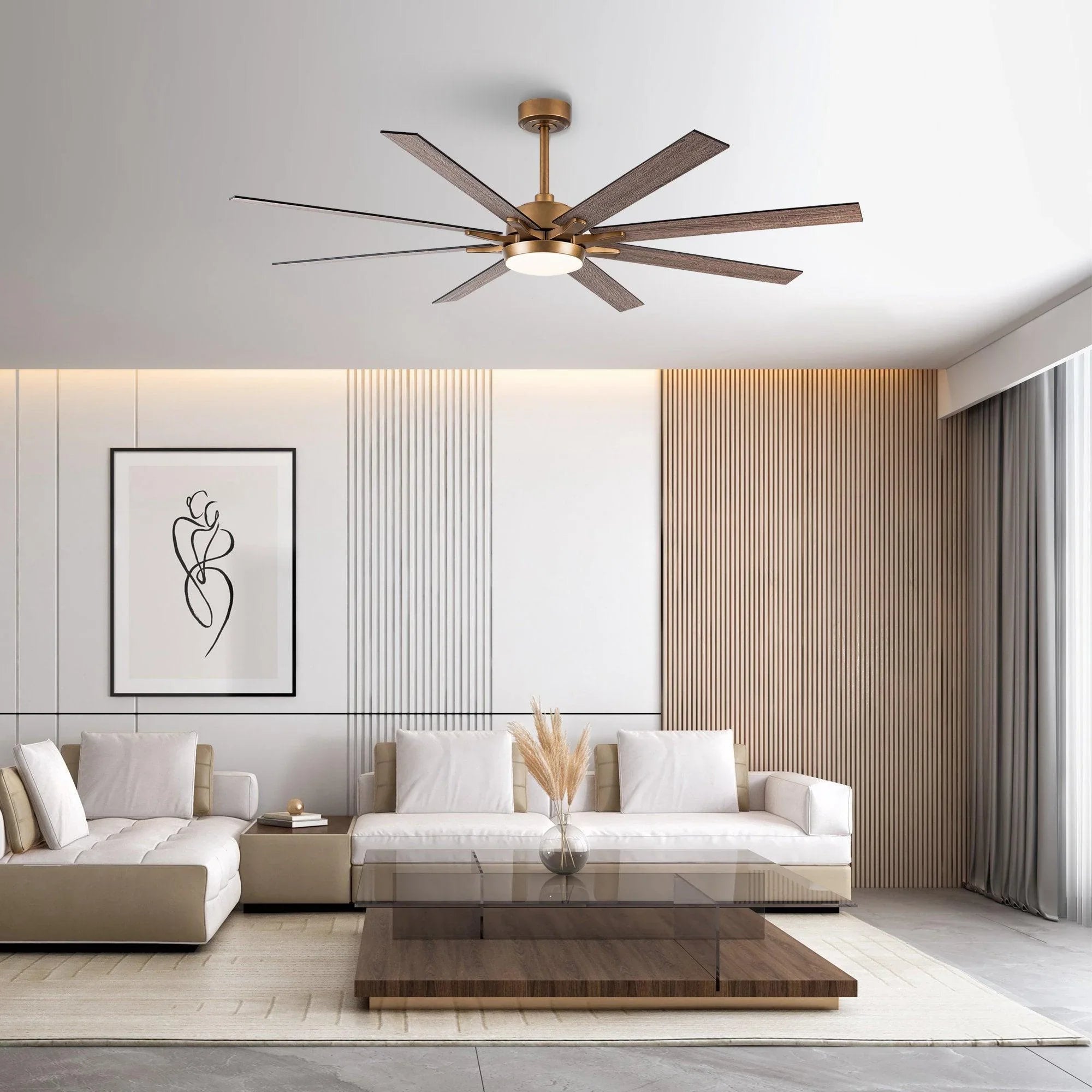 65" Balachandran Industrial Ceiling Fan