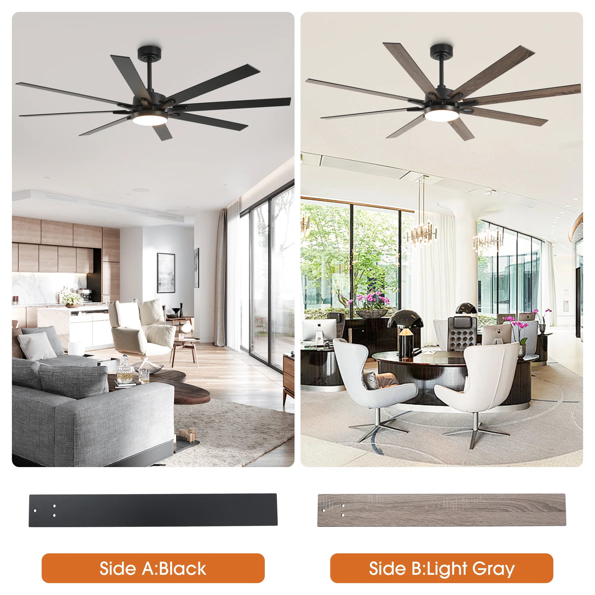 65" Teresa Double-sided Blades Ceiling Fan