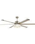65" Satin Nickel Ceiling Fan