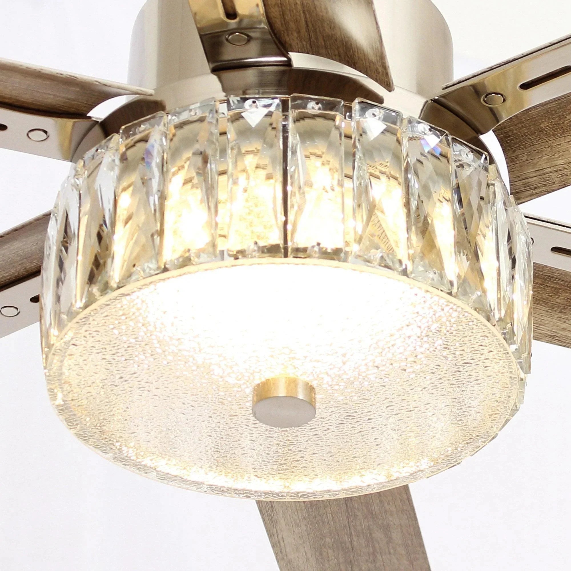 65" Satin Nickel Ceiling Fan