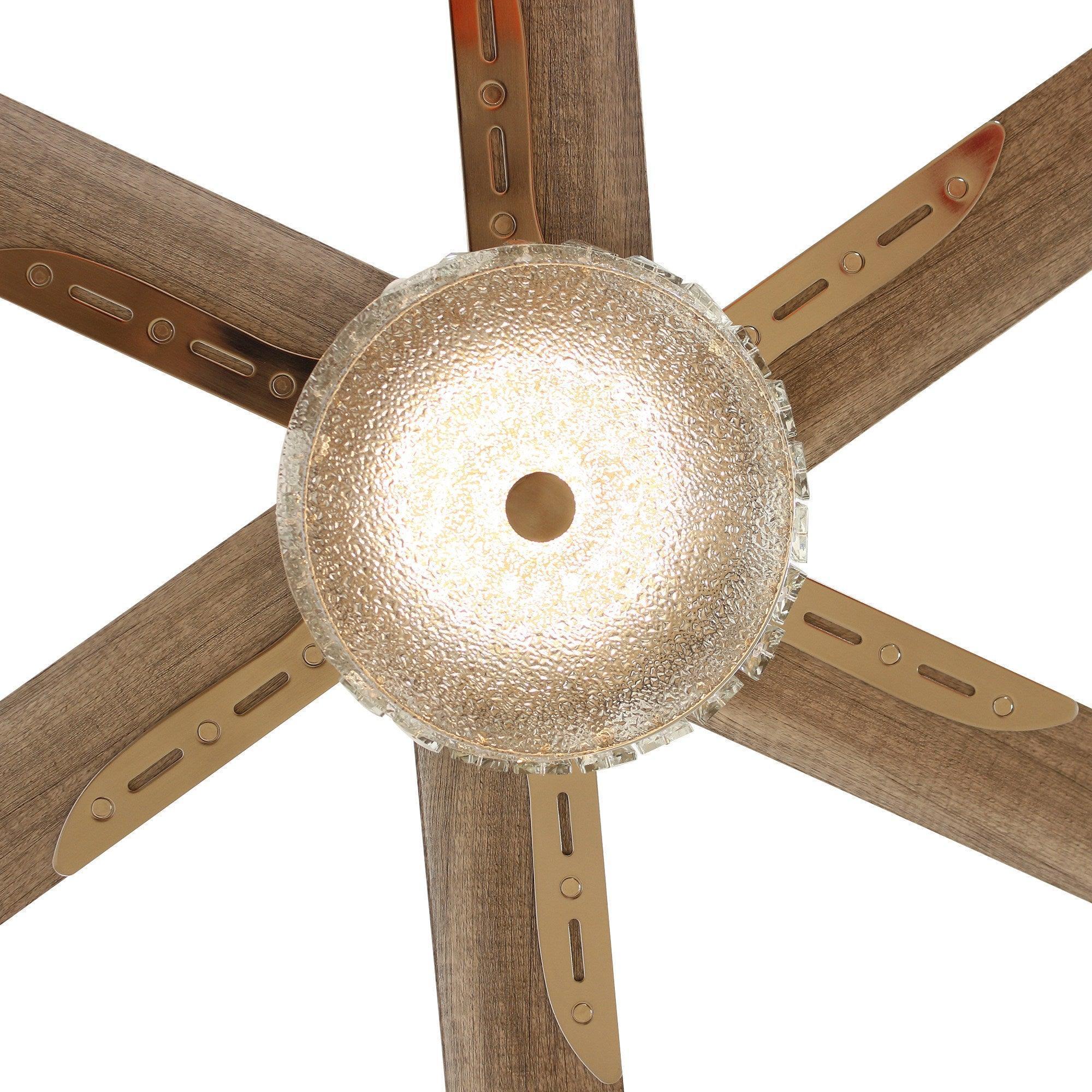 65" Satin Nickel Ceiling Fan