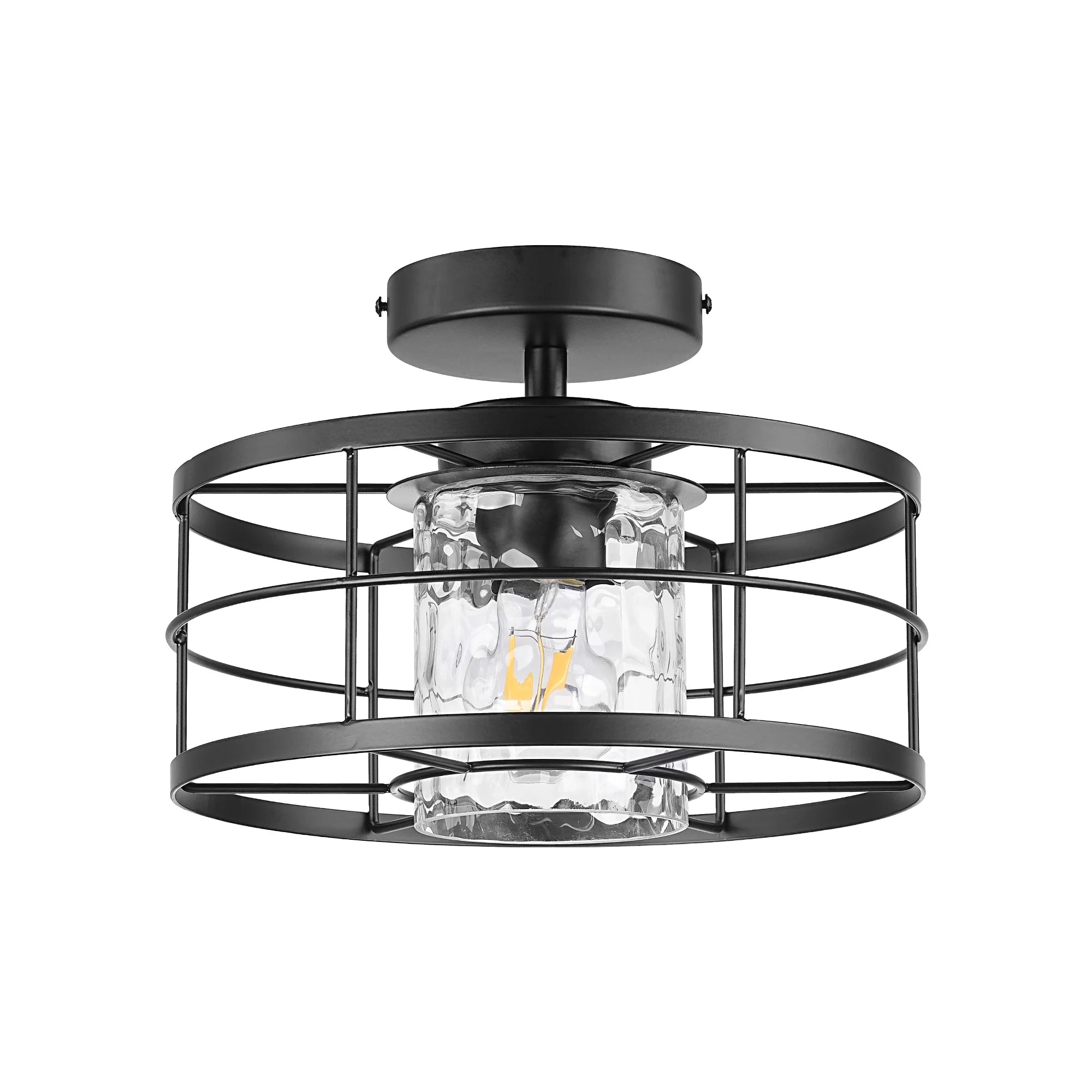 Lyle 1-Light Modern Semi-Flush Mount Ceiling Light