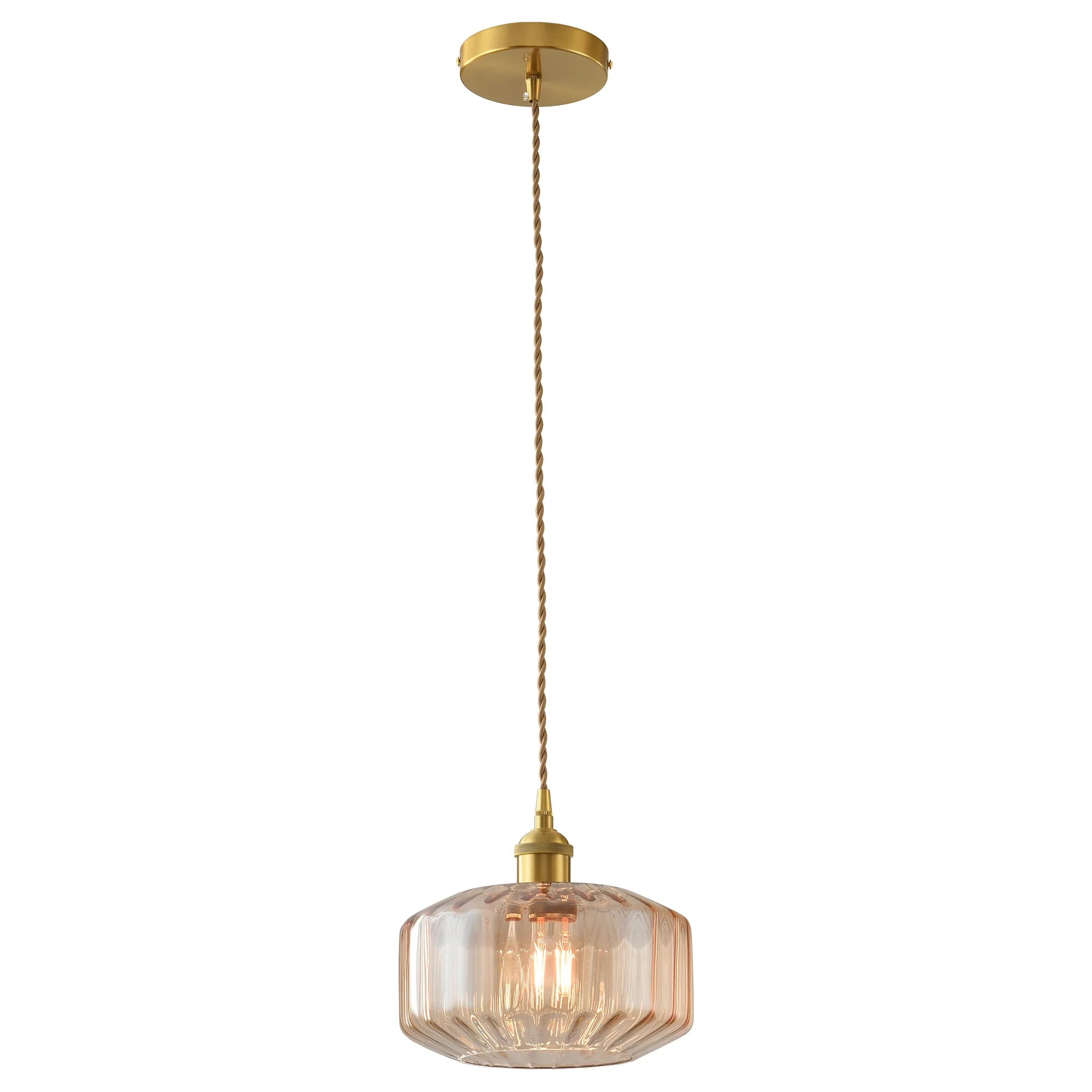 Gerald 1-Light Modern Gold Island Pendant