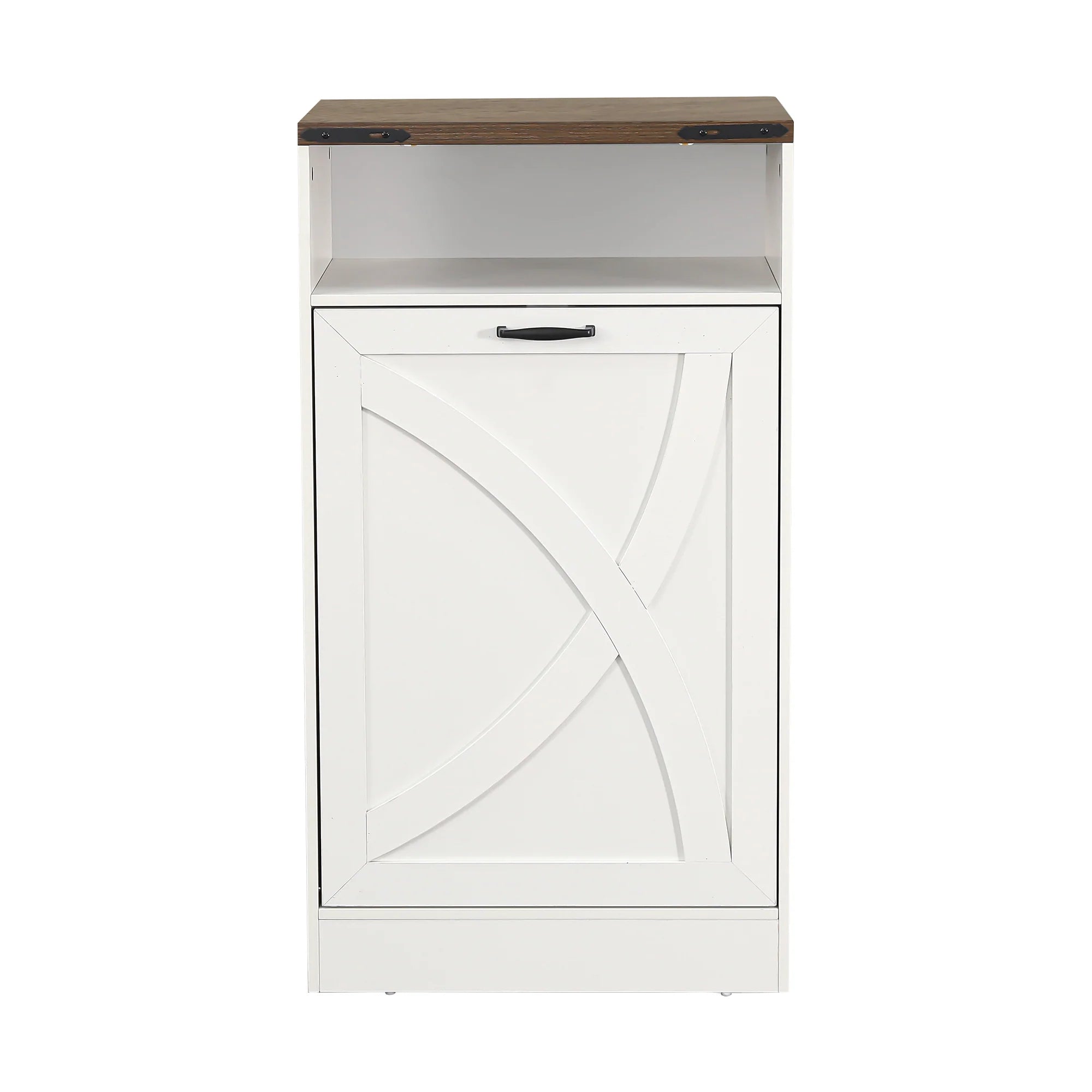 38" Modern Storage Cabinet with Hidden Trash Can Holder
