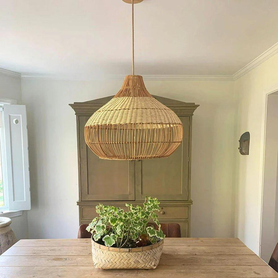 Beatrice Rattan Pendant Light