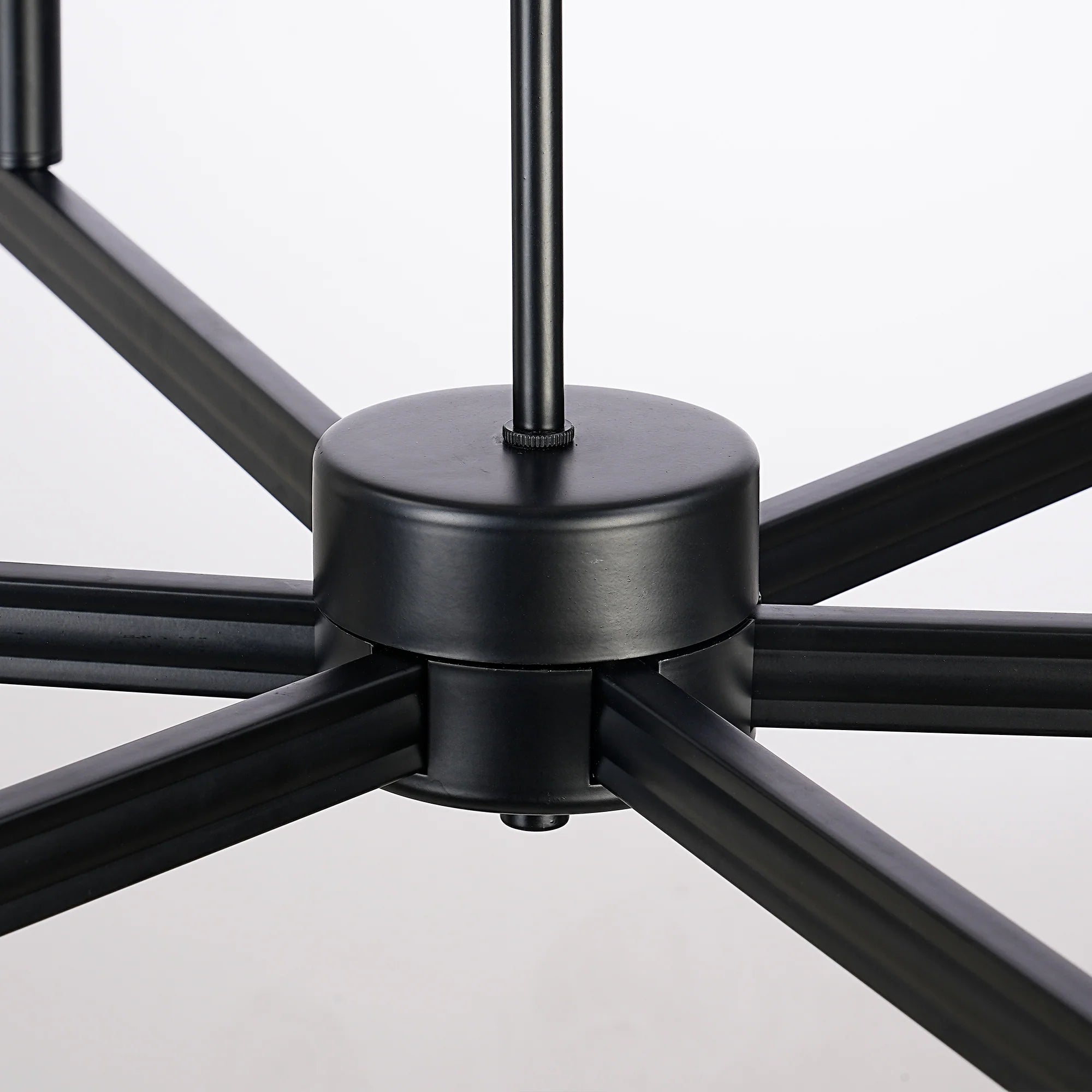 Marcia 6-Light Matte Black Modern Chandelier