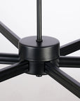 Marcia 6-Light Matte Black Modern Chandelier