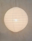 LUNA 19.7" Off-White Linen Pendant Light – Handcrafted Japandi Lighting