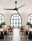70" Abel Black LED Ceiling Fan