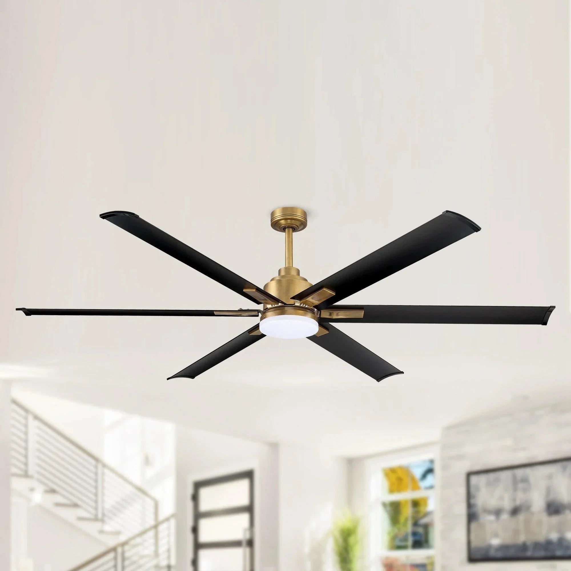72" Bankston 6-Blade Led Ceiling Fan - IPLUS Lighting