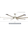 72" Bankston Nickel Ceiling Fan