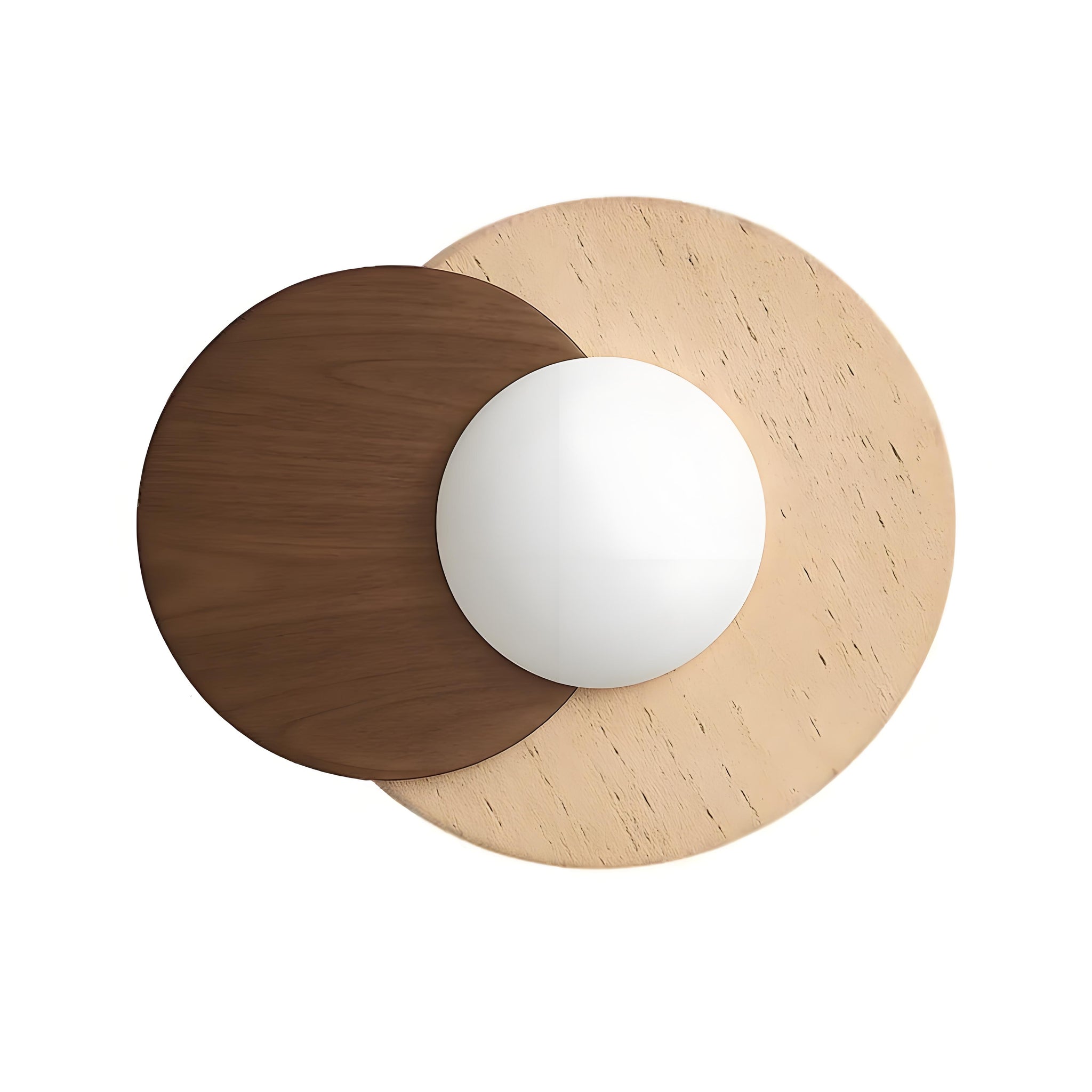 Teus Modern Minimalist Wabi-Sab Travertine Wall Lamp