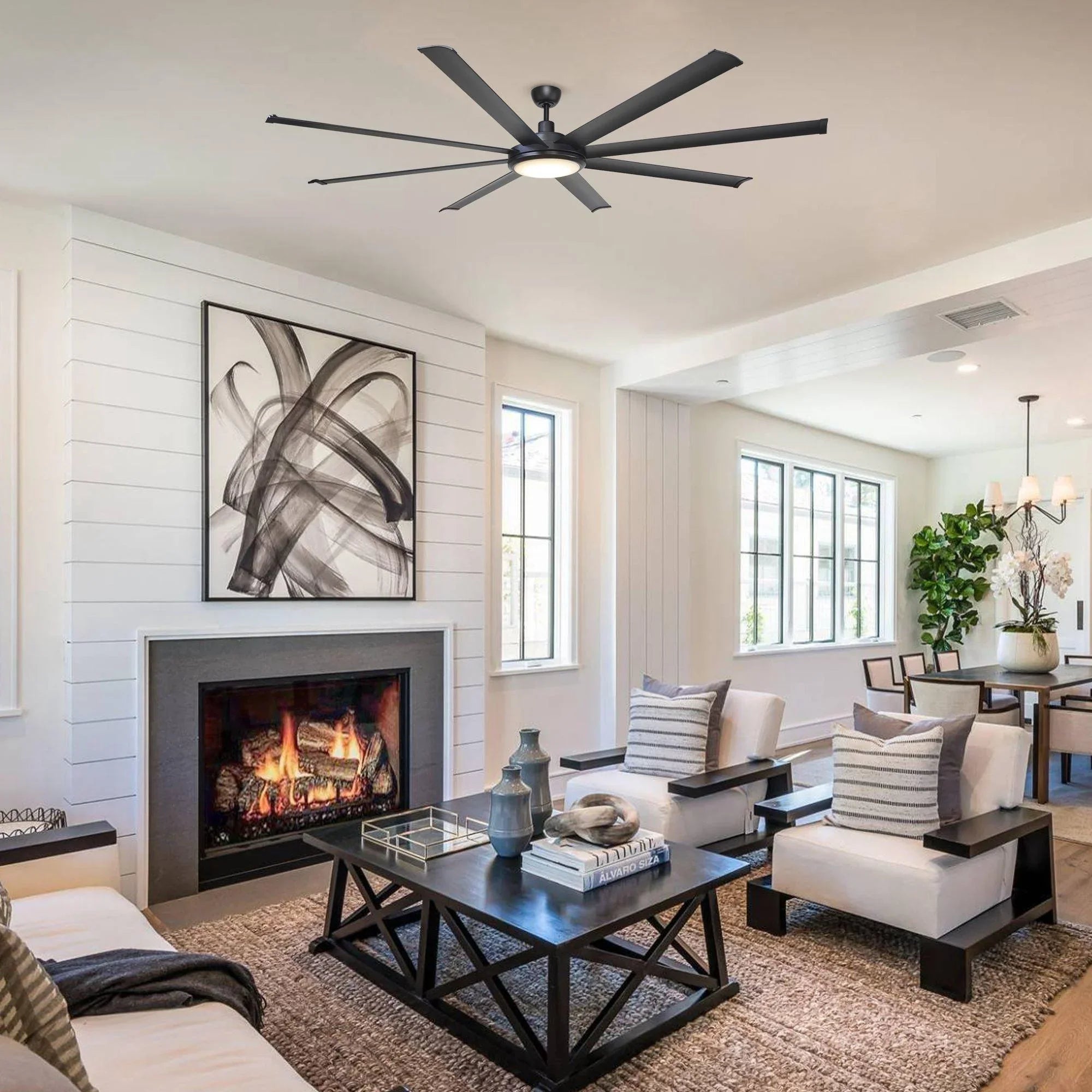 75" Industrial Large Ceiling Fan