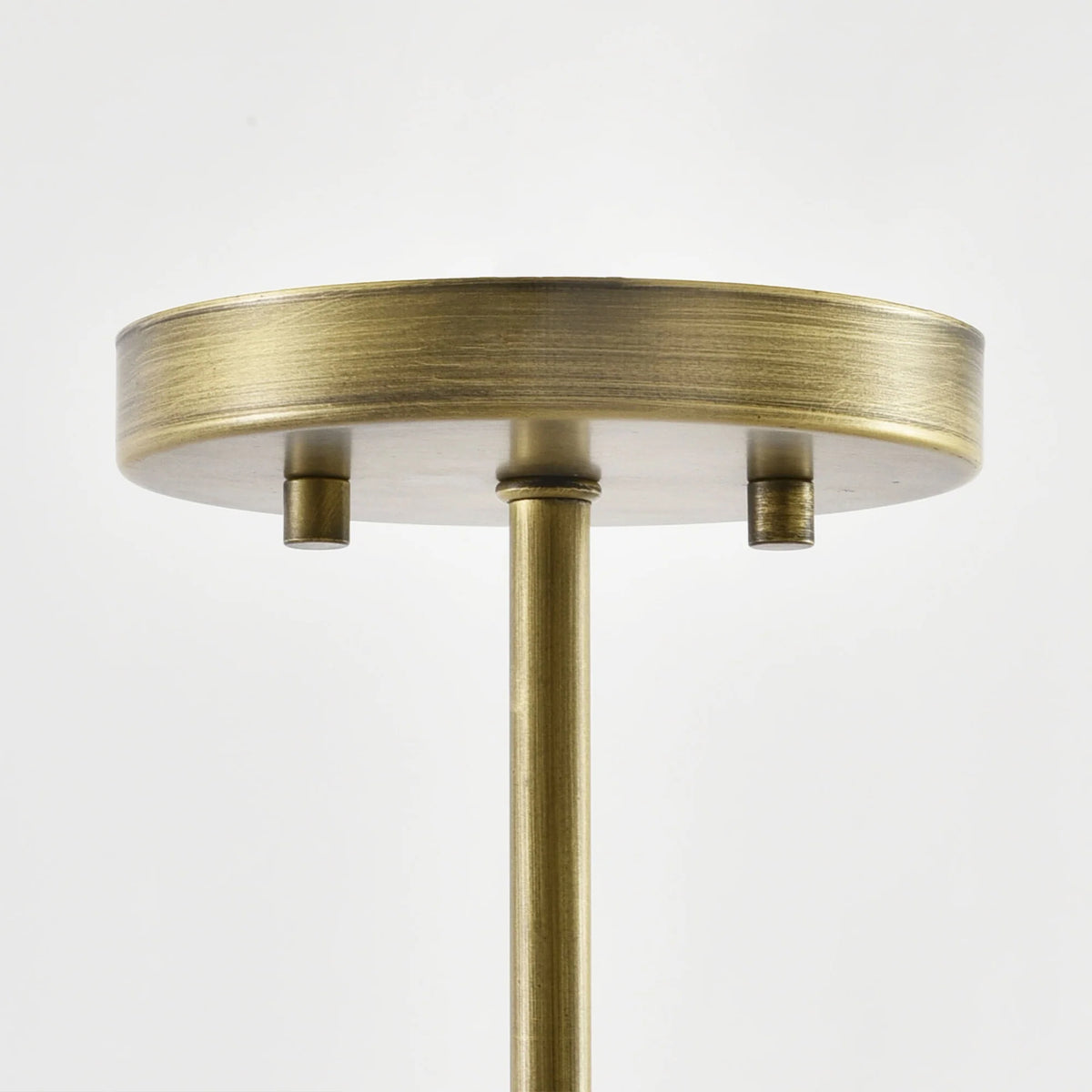 Caldwell 3-Light Antique Brass Antler Semi-Flush Mount Ceiling Light