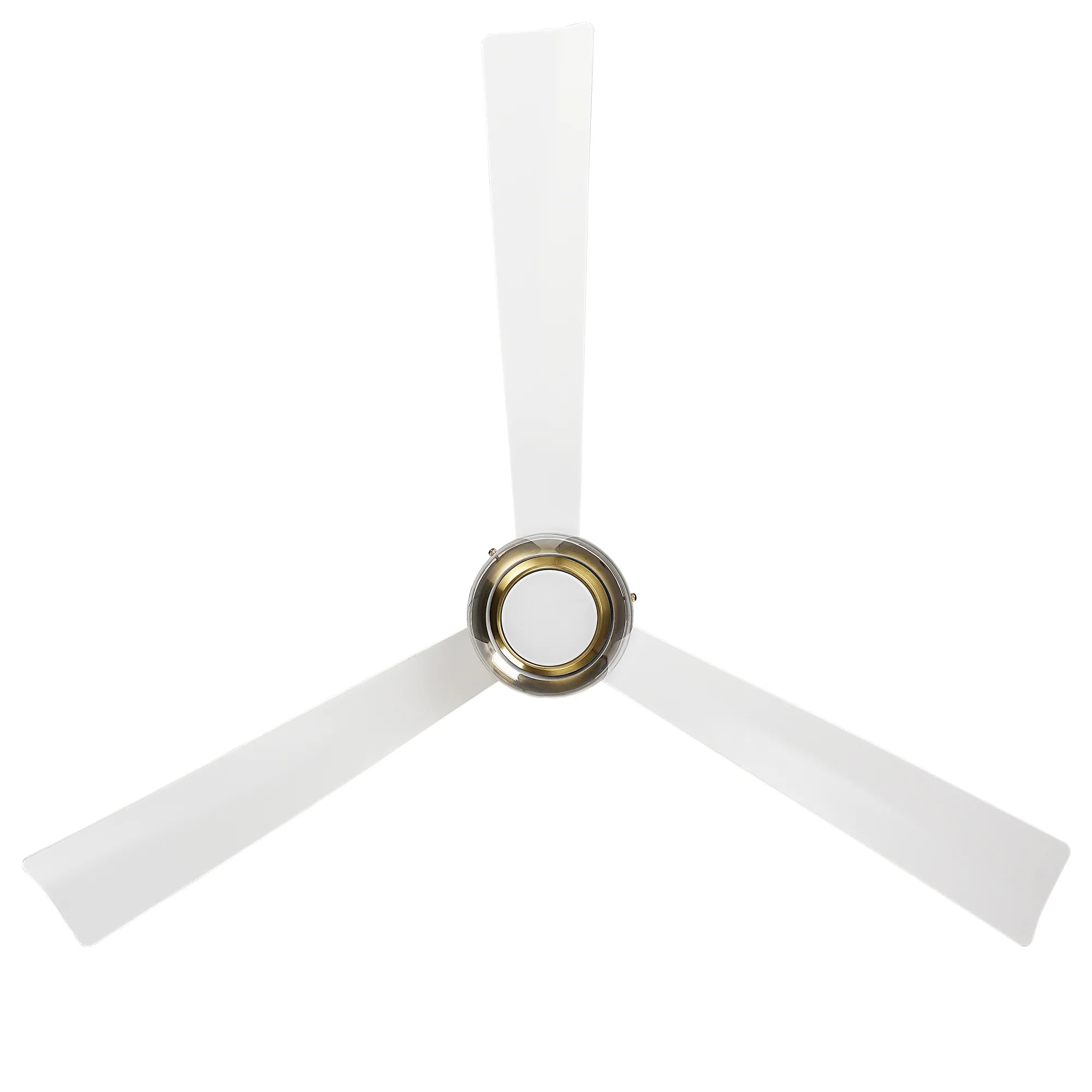 52" Noxis Cylindrical Glass Antique Copper Ceiling Fan