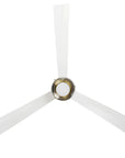 52" Noxis Cylindrical Glass Antique Copper Ceiling Fan