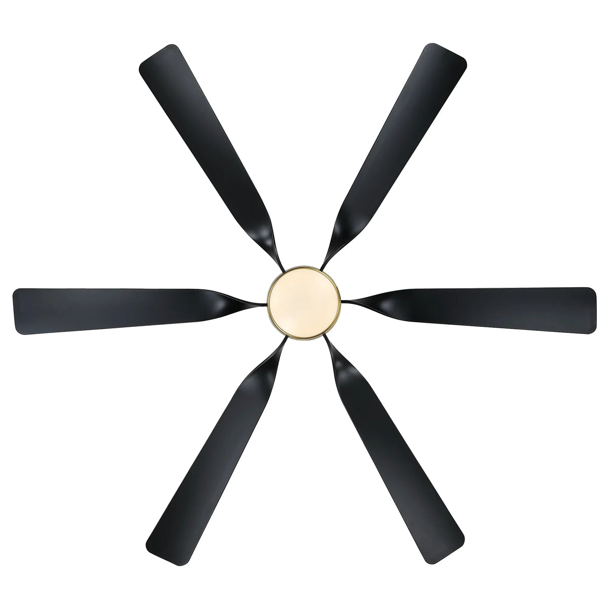 60" Murphy Modern Black &amp; Gold 8-Blade LED Ceiling Fan