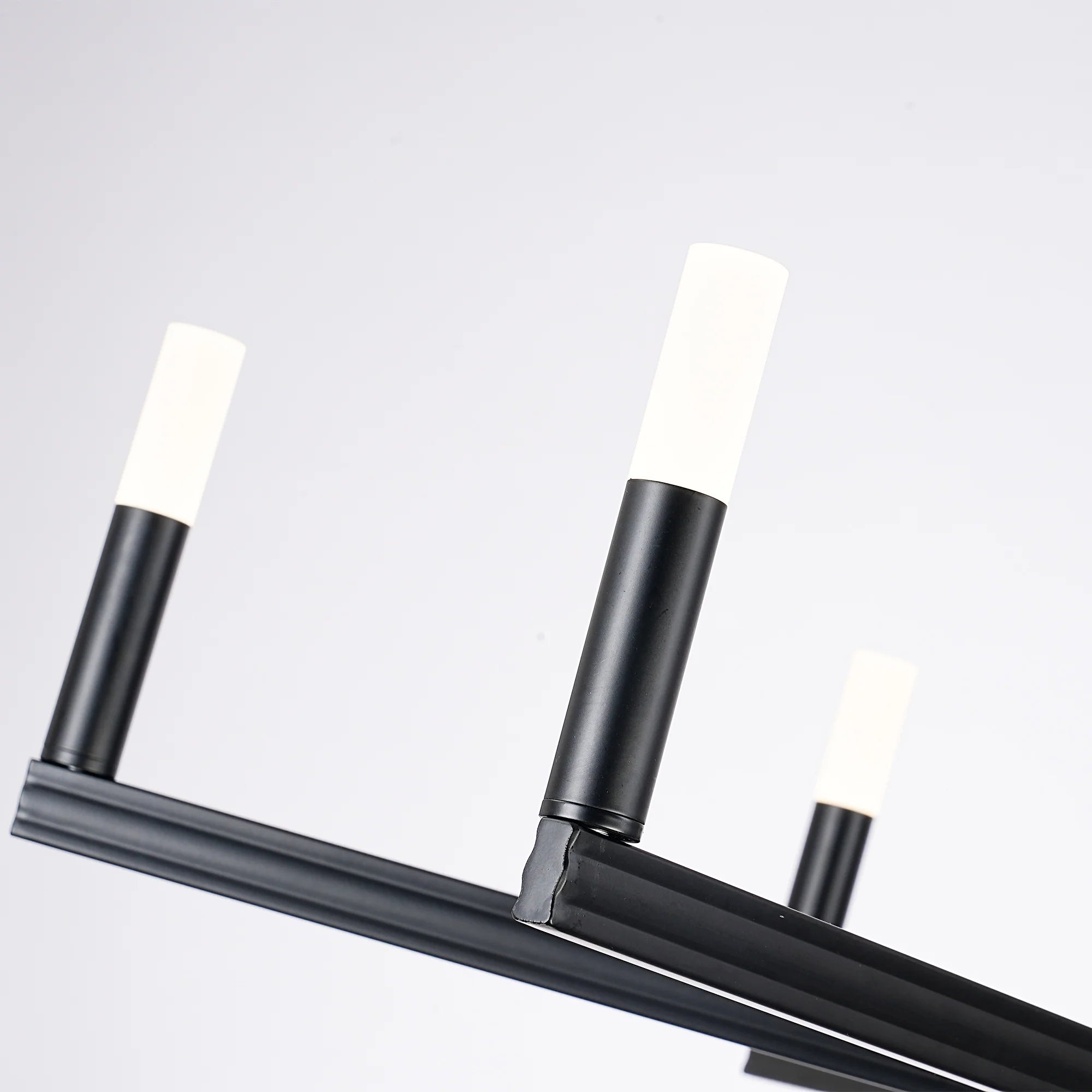 Marcia 6-Light Matte Black Modern Chandelier