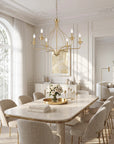 Rock 6-Light Modern Gold Chandelier