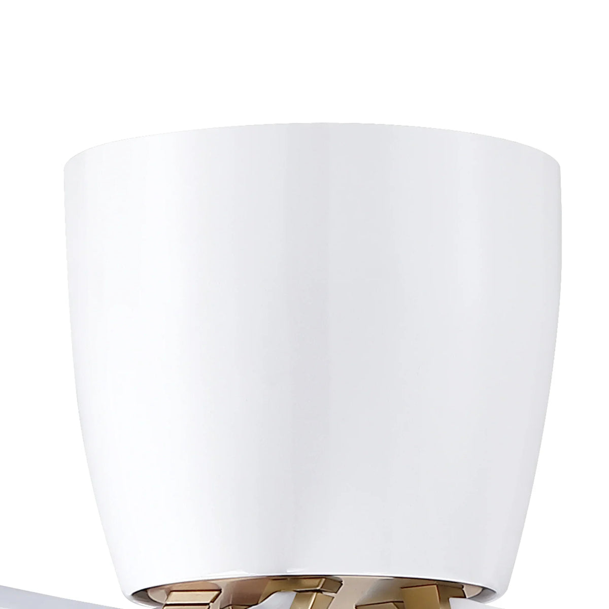 52" Aven Modern White 6-Blade Flush Mount Ceiling Fan