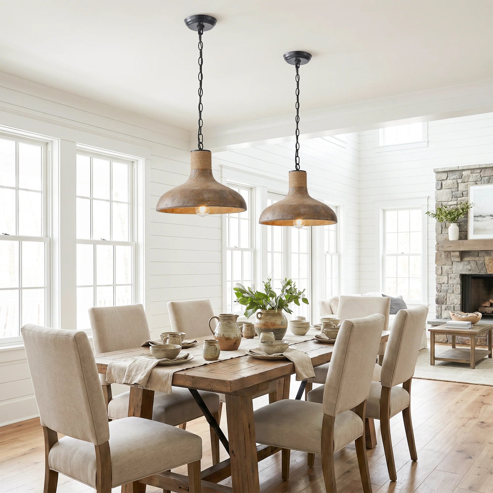 Maud 1-Light Black Modern Island Pendant Light