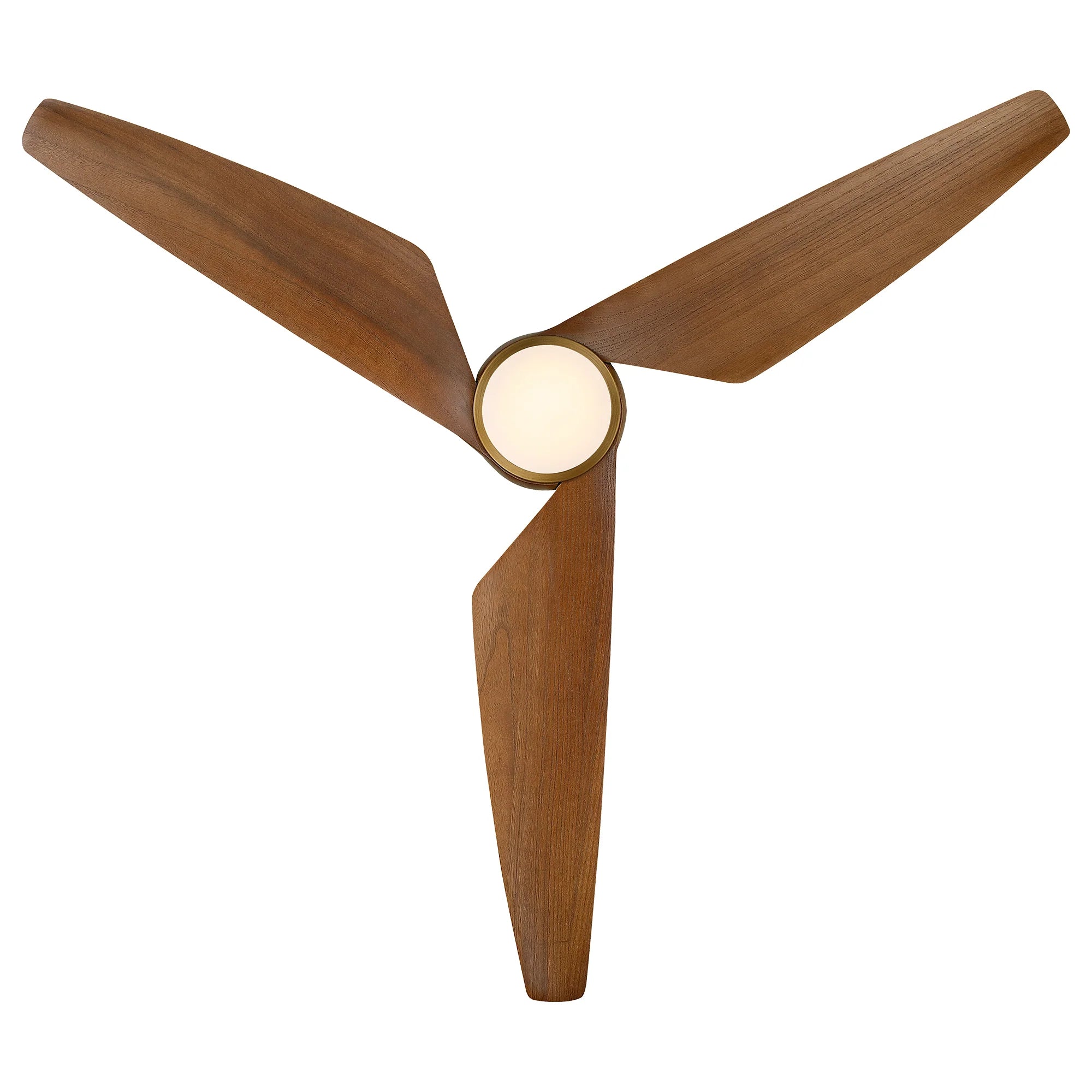 52" Jared Modern Solid Wood Blade LED Ceiling Fan