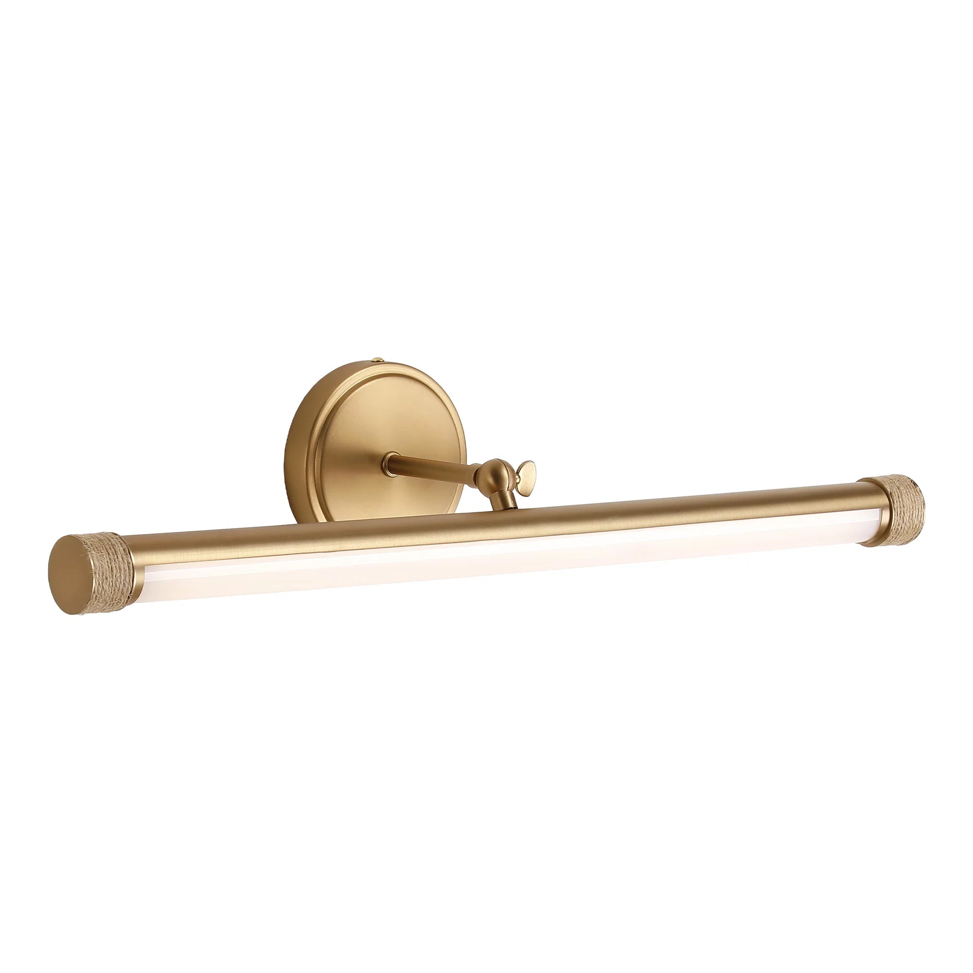 Perry 1-Light Vintage Brass LED Vanity Mirror Light