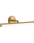Perry 1-Light Vintage Brass LED Vanity Mirror Light