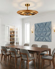 33" Quinn Electroplated Luxury LED Fandelier