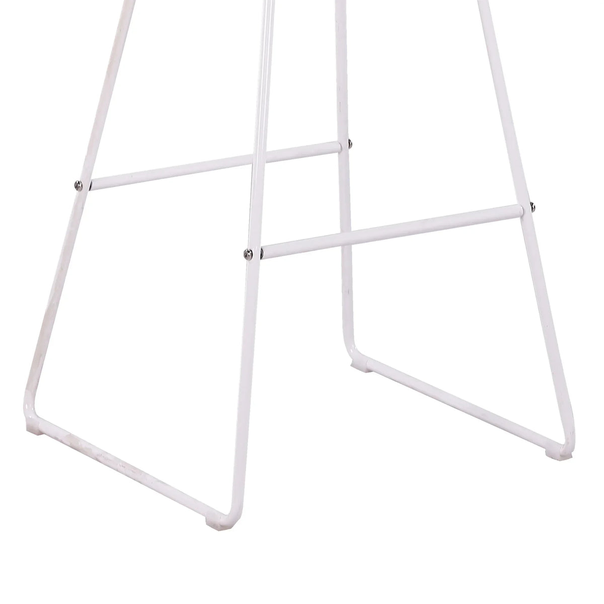 Veya Set of 2 Modern Metal Bar Stools with Cushions