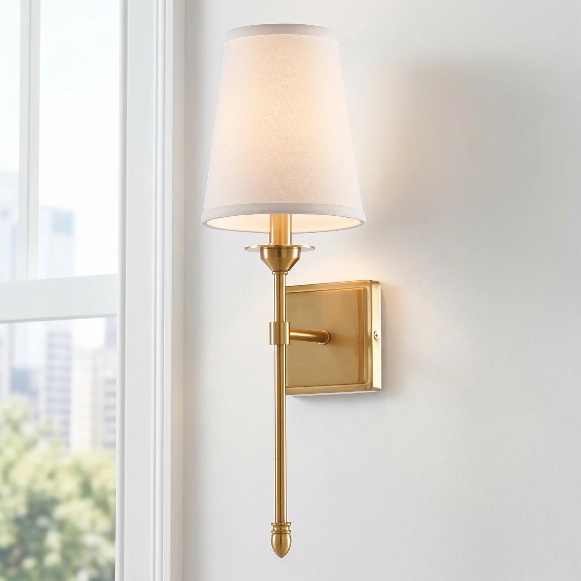 Olivia 1-Light Golden Wall Sconce