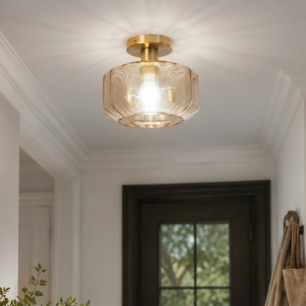Gerald 1 Light Semi Flush Mount Ceiling Light 9 Inch