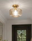 Gerald 1 Light Semi Flush Mount Ceiling Light 9 Inch