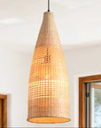 9" Vivian Bohemian Bamboo Pendant Light