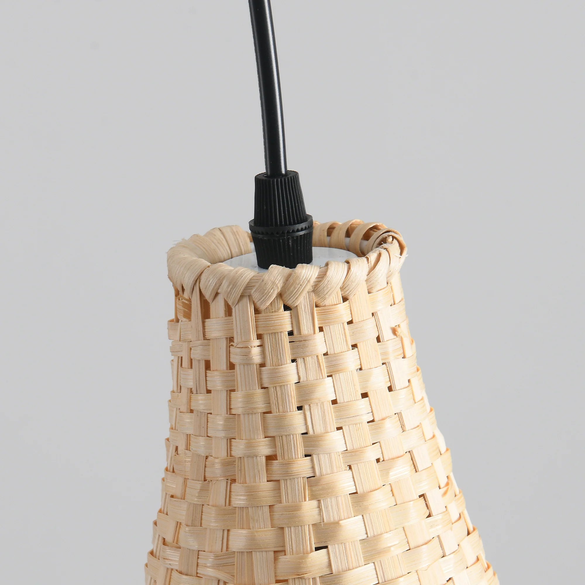 9" Vivian Bohemian Bamboo Pendant Light