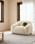 43" Darwen Modern Swivel Accent Chair with Matching Pillow