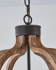 Rustic Wooden 3 Light Chandelier - IPLUS Lighting