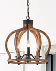 Rustic Wooden 3 Light Chandelier - IPLUS Lighting