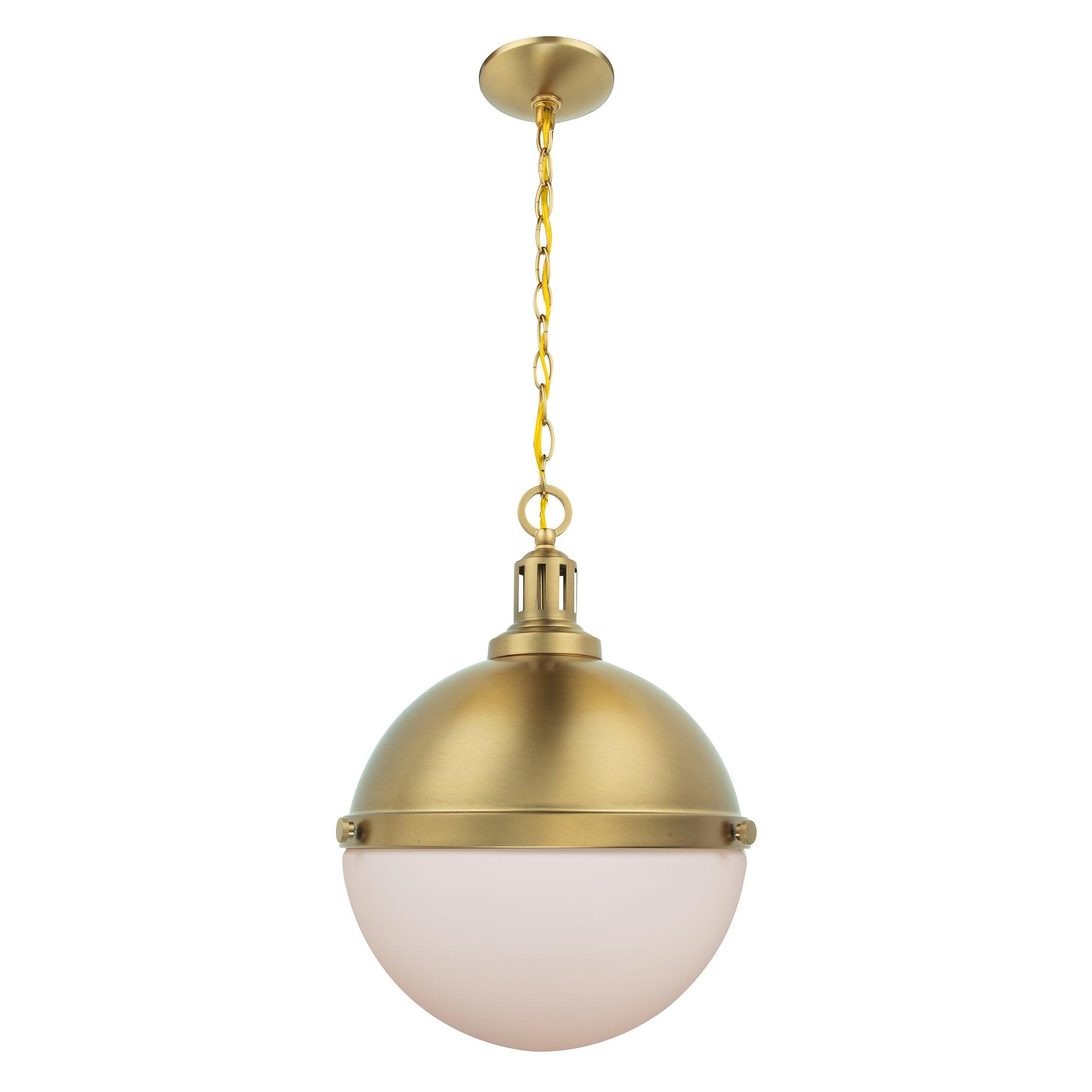 Dimmable Aaron 12 Inch 2-Light Gold Pendant Light