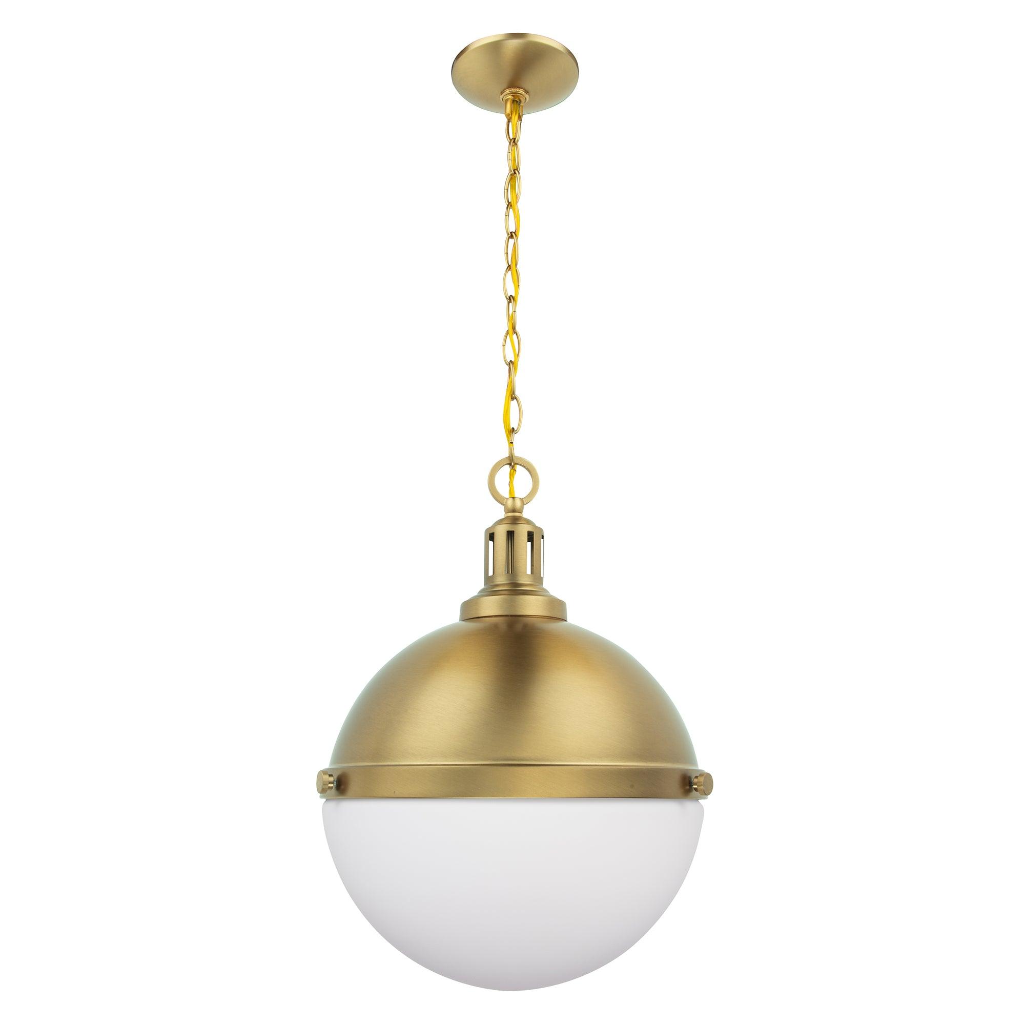Dimmable Aaron 12 Inch 2-Light Gold Pendant Light