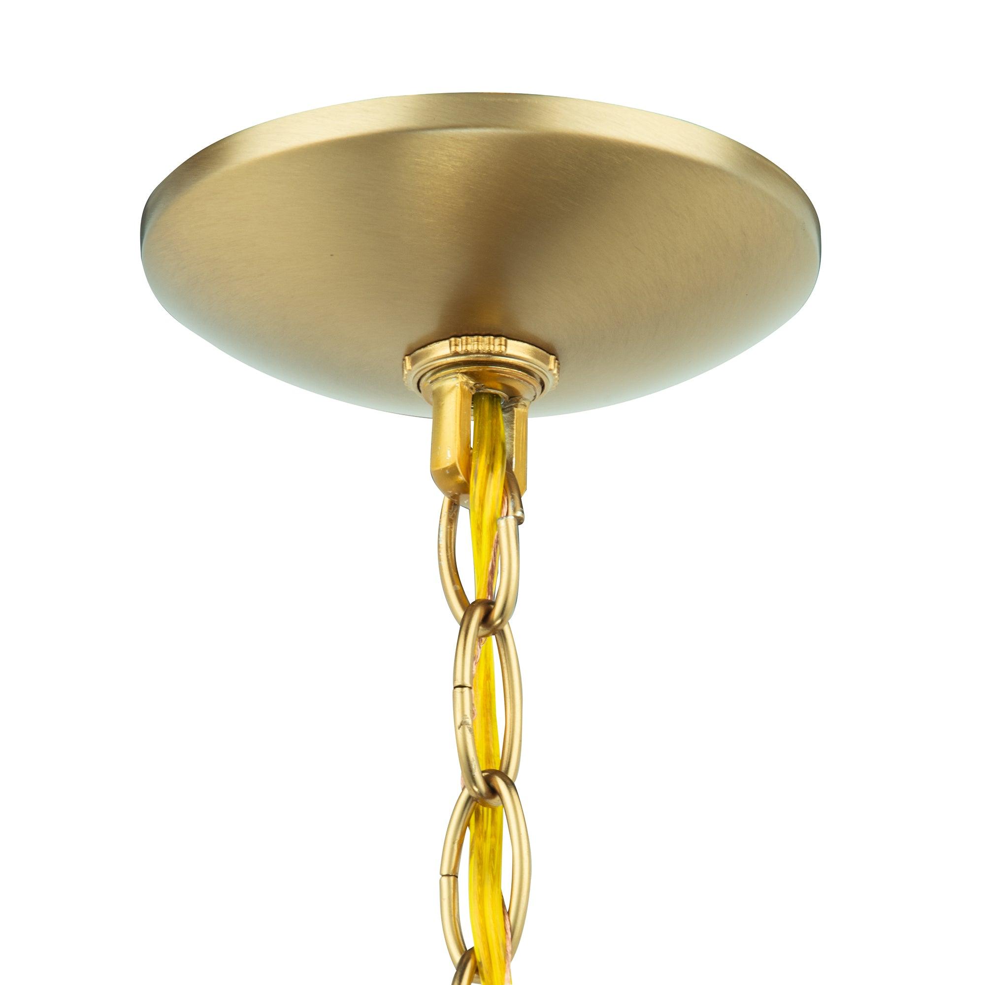 Dimmable Aaron 12 Inch 2-Light Gold Pendant Light