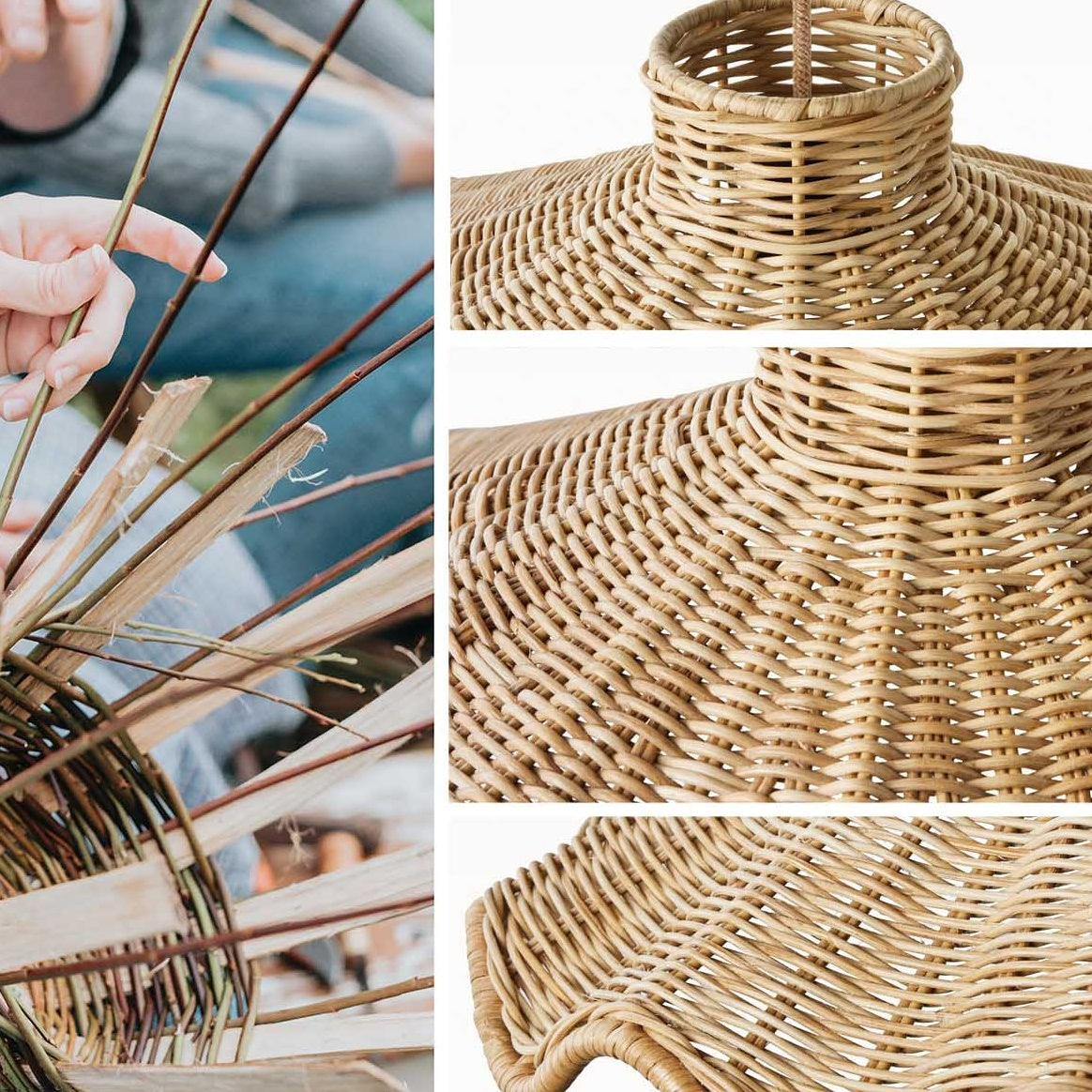 Ariel Rattan Pendant Light