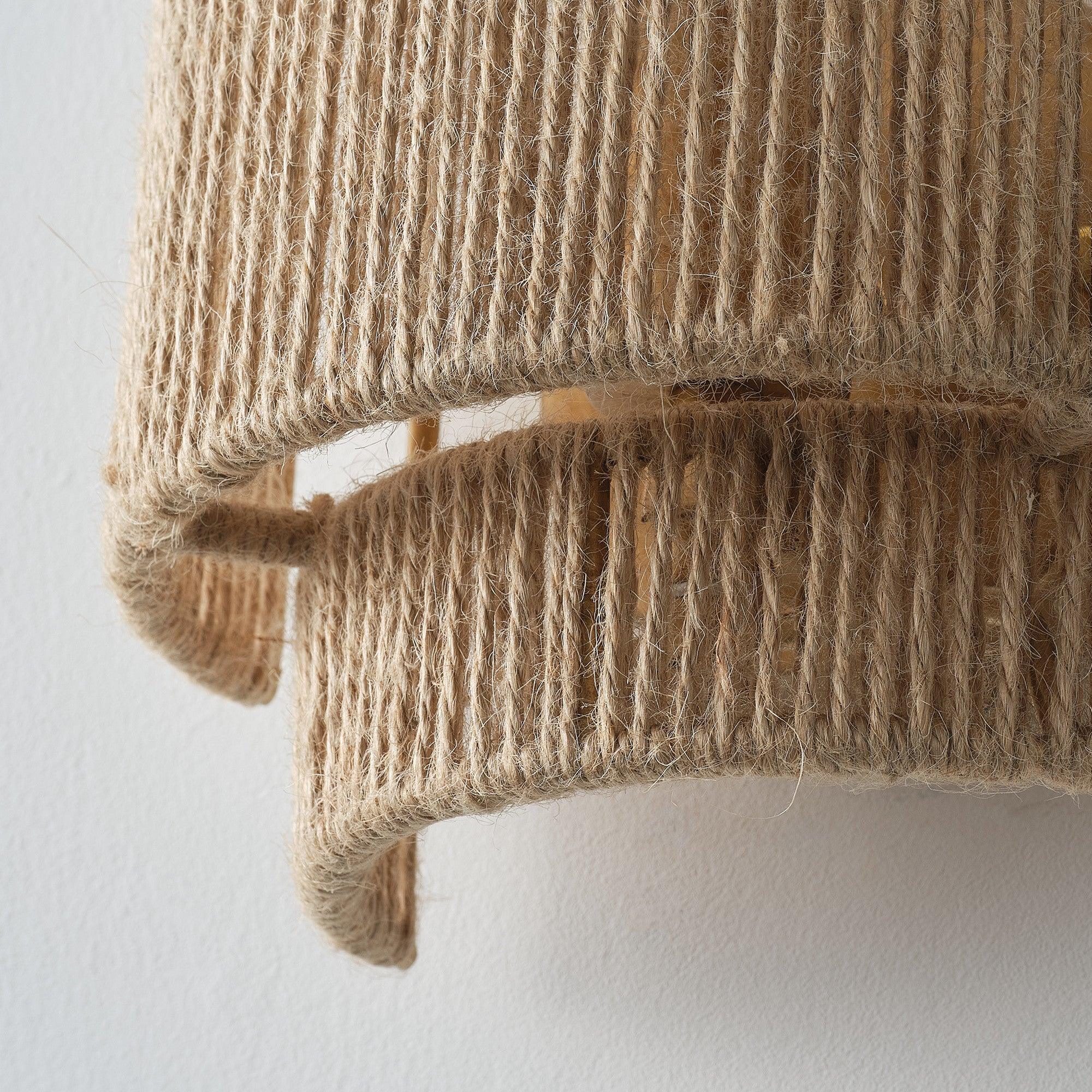 Farmhouse Rattan 1-Light Wall Sconce Light