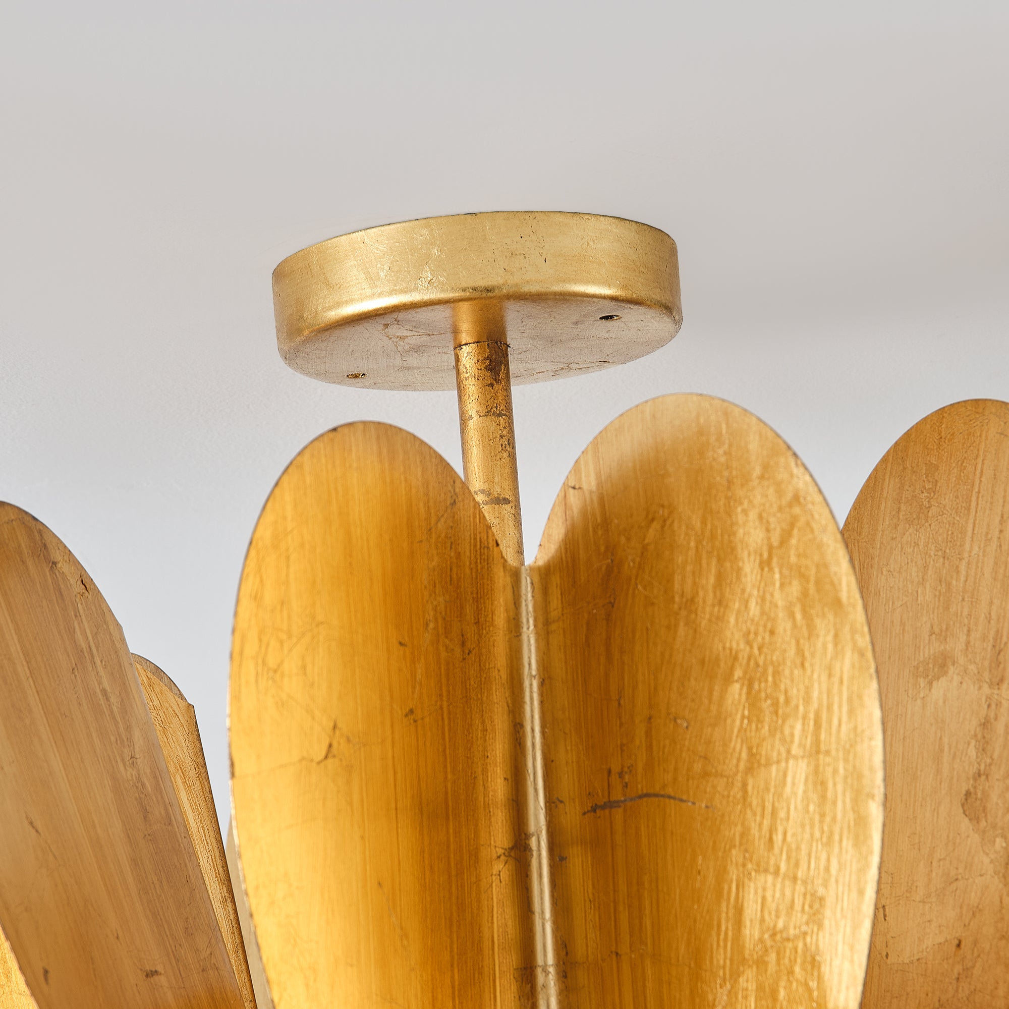 Elvira 6 Light Farmhouse Golden 19 Inch Semi Flush Flush Mount Ceiling Light